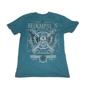 Vtg Raw State Redemption Faith and Honor T-Shirt Mens Sz XXL Premium Grunge